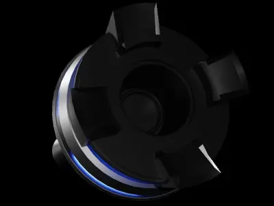 Sci-fi Space Ship 3D model get