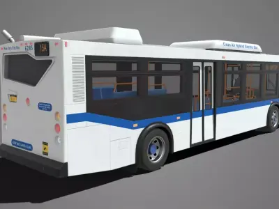 Bus Coach  Vehicle City Bus 3D model