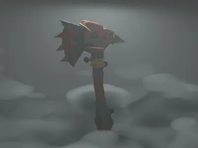 Dark Axe Low-poly 3D model