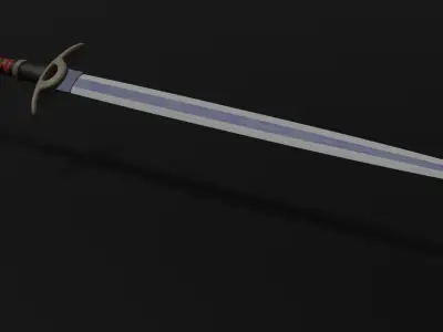 Simple melee weapon Low-poly 3D model