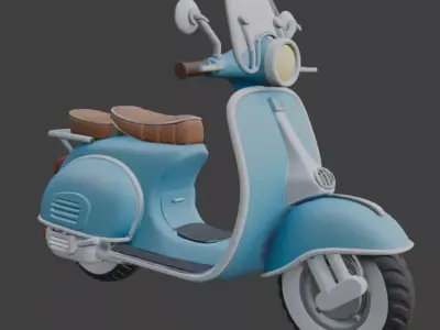 Scooter 3D Model 3D model 3