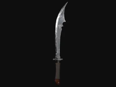 Combat Blade Low-poly 3D model