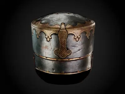 Medieval Helmet Low-poly 3D model buy