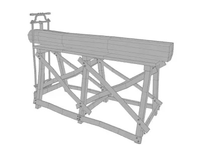 Table Saw Low-poly 3D model purchase