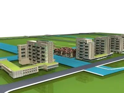 High-Rise Residential 3D model 28