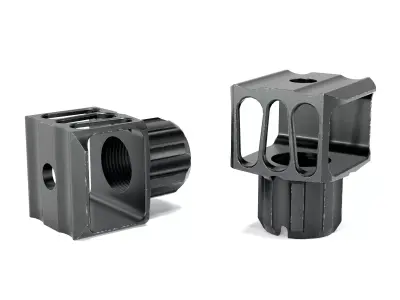 LAF Muzzle Brake  Low-poly 3D model