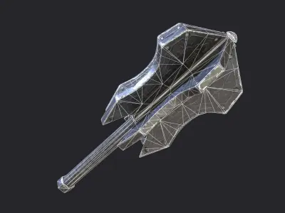 Fantasy Stylish Weapon- Mace of Vand Low-poly 3D model