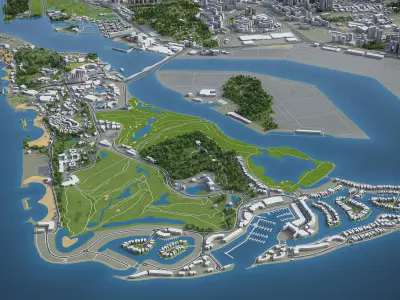 Singapore 3D model get