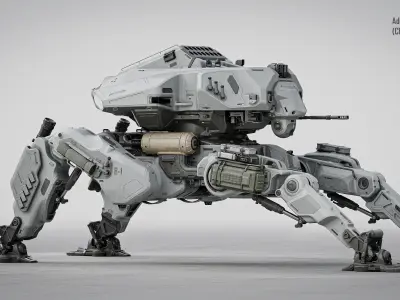 Sci-Fi Spider Mech 3D model