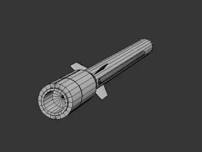 Sky Bow III Missile Low-poly 3D model