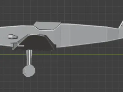 BF 109H  Free low-poly 3D model
