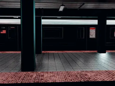 Subway Station Assets 3D model