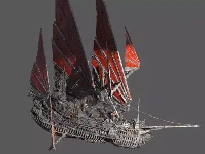 Great Khan Airship  3D model