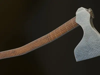 Medieval Viking Axe  Free low-poly 3D model