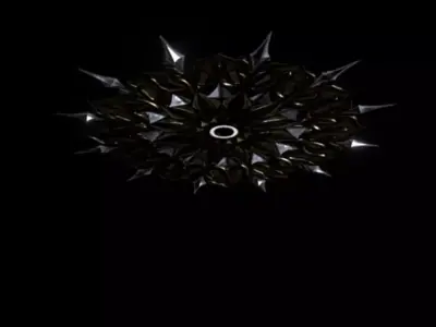 Sudarshan chakra Low-poly 3D model