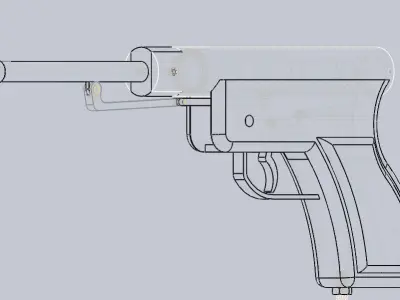 Air Pistol Free 3D model