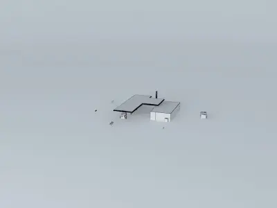 Fuel &amp; Retail station 'Dzelzavas ", Latvia, Riga... Free 3D model