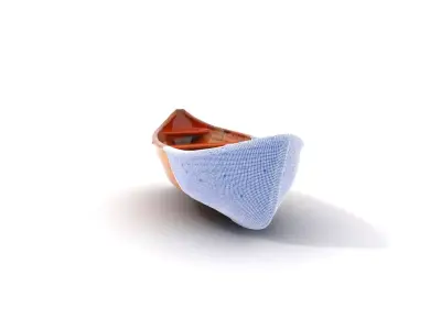 Wooden Rowboat Model Pack Low-poly 3D model