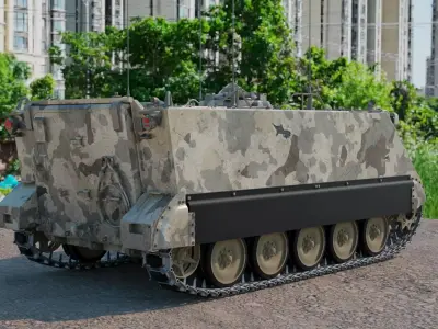  M113 APC detail 3d model 3D print model