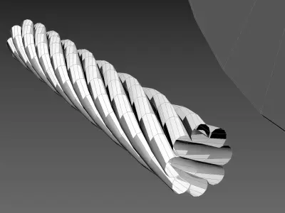 rope subdivision model 3D model