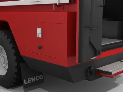 Fire fighting vehicle 3D model