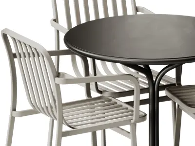 Jos Round Table and Kano Chair by Babel D 3D model