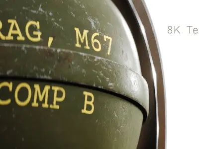 Grenade M67 3D model purchase