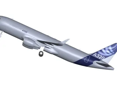 Airbus A320 3D model get