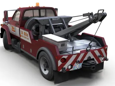 Holmes wrecker truck Low-poly 3D model