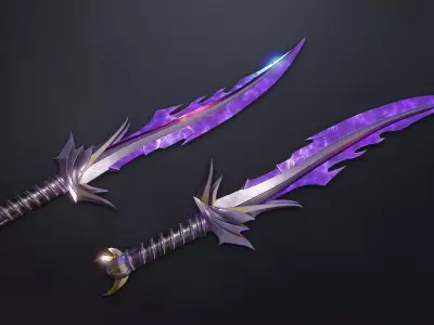 Fantasy Knife 2  Low-poly 3D model
