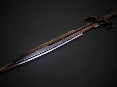 Clandestine - Inquisitor Dagger Low-poly 3D model