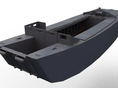 LCA - WW2 Landing Craft Assault Low-poly 3D model
