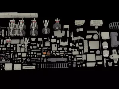 Mechanics collection 2 Kitbash 3D model