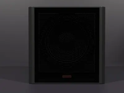 Simple 18inch PA Subwoofer Free low-poly 3D model
