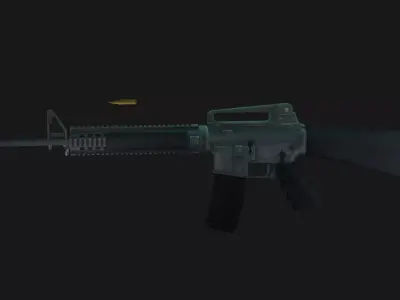 M16A3 ar - rifle Low-poly 3D model purchase