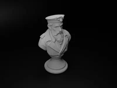 Bow Master Bust Chess 3D print model purchase