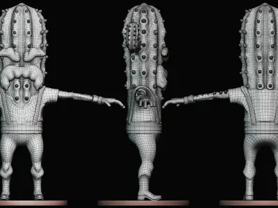 CactusMan - Western 3D model