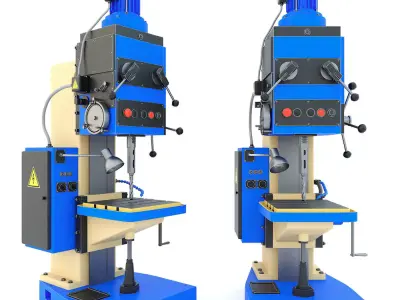 Drilling Machine press vertical 2N135 3D model