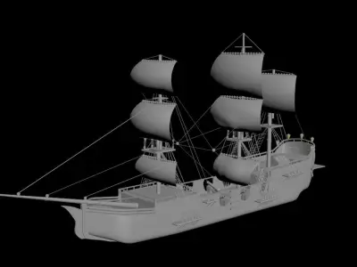 SHIP 3D MODEL 3D model purchase