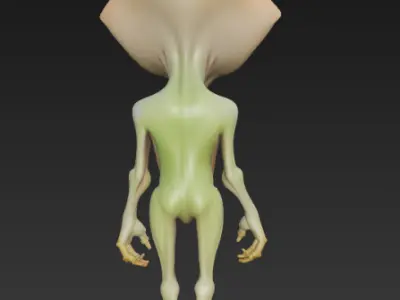 Abe Green the Alien  3D print model