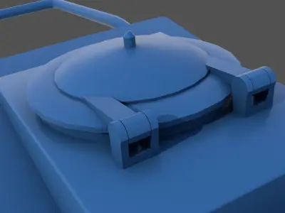 WW2 naval hatch - Commercial license - 1-200 scale 3D print model
