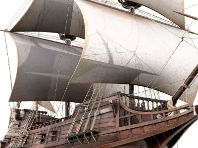 Galleon Ship n1 3D model