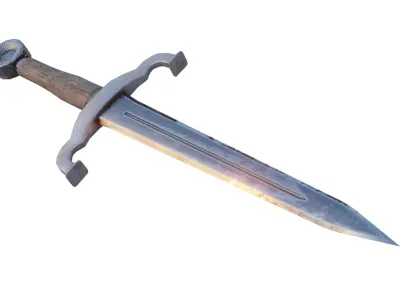 Stylized sword  Free low-poly 3D model purchase