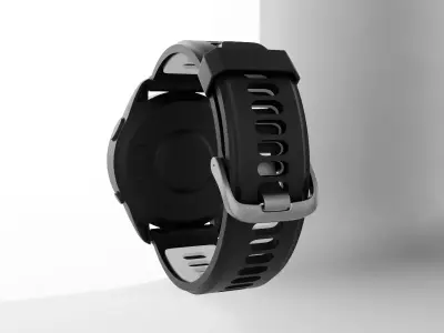 Modern Smartwatch 3D Model - Sports Edition with Dual 3D model