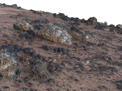 Volcanic Desert scan HD 8K 3D model