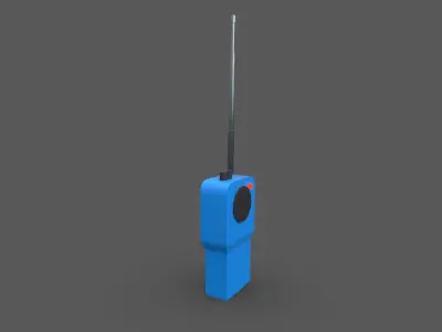  walkie talkie Low-poly 3D model