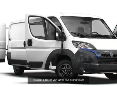 Stellantis Electric Panel  Van HQ Interior L2H1 2025  3D Model Pack