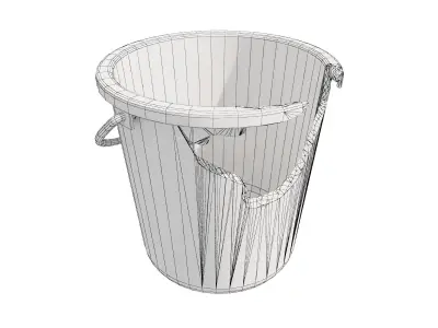 Hong Kong Crash and Dity Plastic Bucket 3D model