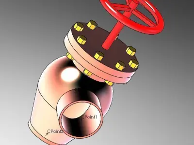 Angle Valve 3D model
