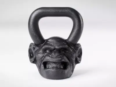 Kettlebells Onnit Primal - Chimpanzee Orangutan Gorilla Set 3D model